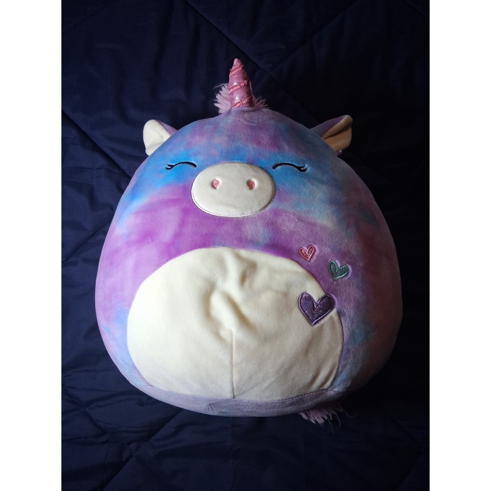 Squishmallows Lola the Unicorn 16 Inch Purple Tie Dye Plush Stuffed Animal Toy